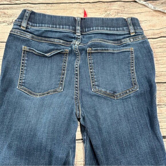 Spanx High Rise Shapewear Flare Jeans; Pull On Style; Dark Wash Size Small - Picture 8 of 9